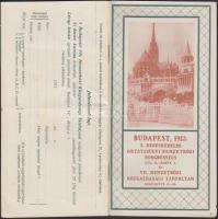 1913 Nemzetközi Kereskedelmi Oktatásügyi kongresszus képes programfüzet 24p