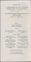 1913 Nemzetközi Kereskedelmi Oktatásügyi kongresszus képes programfüzet 24p
