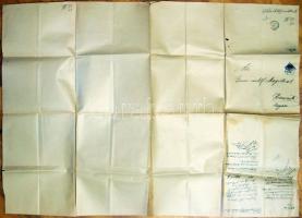 1892 Gőz fertőtlenítő gépek nagyméretű reklámplakát nyomtatványként elküldve (kiváló állapotban) / D...