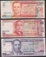 Fülöp-szigetek 2004. 50P + 2006. 100P + 2007. 20P T:III