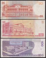 Fülöp-szigetek 2004. 50P + 2006. 100P + 2007. 20P T:III