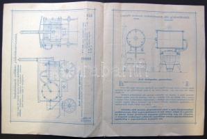 cca 1890 Tarnóczy tűzoltószergyár 4 oldalas képes katalógus