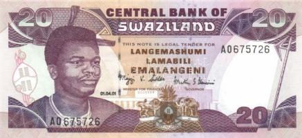 Szváziföld 2001. 20E + 2006. 10E T:I