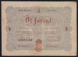 1848. 5Ft "Kossuth bankó" barna T:III