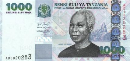 Tanzánia 2003. 1000Sh T:I + Jordánia 2006. 1D T:I