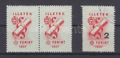 1959 Okirati illeték 2Ft párban értékszám nélkül