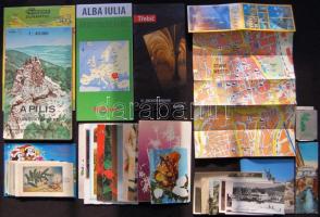 Vegyes nyomtatvány tétel: külföldi számlák, csekkek, étlapok, térképek, fotók, üdvözlőlapok