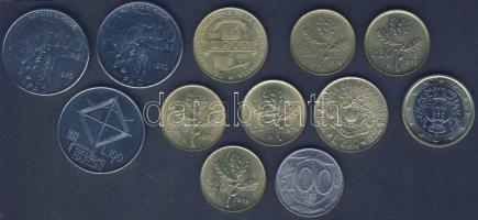 Olasz, Vatikán és San Marino vegyes modern érmetétel 12db klf darabbal T:vegyes