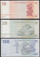 Kongói Demokratikus Köztársaság 2003. 10Fr + 20Fr + 2007. 100Fr T:I