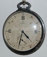 Jó állapotban lévő működőképes Omega zsebóra lánccal