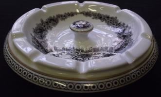 Szász Endre által tervezett Hollóházi porcelán hamutál d:17 cm