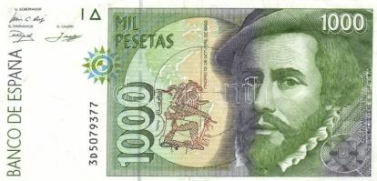 Spanyolország 1992.10.12. 1000P T:II-
