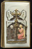 ~1860 Meisermann Ignácz: Uj Orgona Virág római katolikus imádságos- és énekeskönyv, fém domborművel díszített borító, (néhány oldal ragasztott)