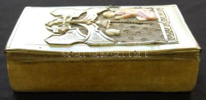 ~1860 Meisermann Ignácz: Uj Orgona Virág római katolikus imádságos- és énekeskönyv, fém domborművel ...