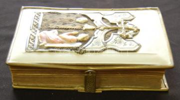 ~1860 Meisermann Ignácz: Uj Orgona Virág római katolikus imádságos- és énekeskönyv, fém domborművel ...