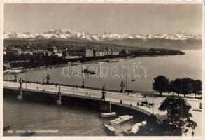 Zürich Utoquai quay bridge