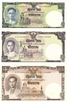 Thaiföld 1963. 1B + 5B + 10B hármas ívben! T:I