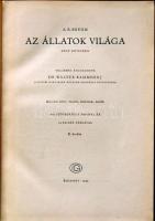 A. Brehm: Az állatok világa négy kötetben. I-IV. teljes, rajzokkal és ábrákkal, Bp., 1960 Gondolat j...
