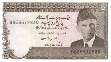 Pakisztán 1975-81. 1R + 1983. 1R + 1985-99. 2R + 1983-84. 5R + 2006. 10R T:I,I-(két bankjegyen tűzőg...