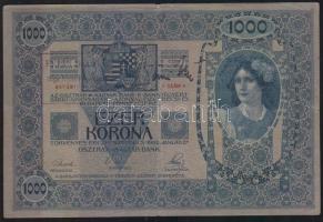 1902. 1000K "Baja Járás..." felülbélyegzéssel és aláírással! T:III