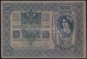 1902. 1000K "Baja Járás..." felülbélyegzéssel és aláírással! T:III