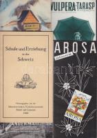 15 db svájci háború előtti idegenforgalmi propaganda kiadvány