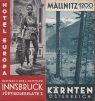 14 db osztrák háború előtti idegenforgalmi propaganda kiadvány