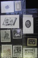 10 db klf magyar ex libris