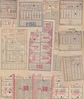 23 db részben klf menetjegy: BHÉV, B.Sz.K.R.T., Szegedi Közúti Vaspálya Rt., stb.