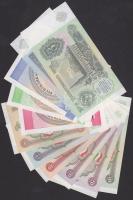 Kirgizisztán 1993. 1T + 10T + 50T + Szovjetunió 1991. 3R + 5R + Tadzsikisztán 1994. 1R, 5R, 10R, 20R...