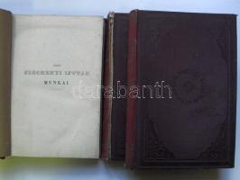 Gróf Széchenyi István munkái, Korszerű kivonatokban. I-III. kötet. (teljes) Második kiadás. Pest, 1871. Heckenast Gusztáv. Egységes, vaknyomásos, aranyozott egészvászon kötésben "A N. Enyedi Bethlen főiskola" felirattal (2 kötet gerince javításra szorul)