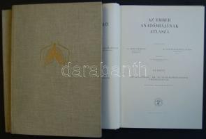 Kiss-Szentágothai: Az ember anatómiamájának atlasza I.-III. kötet, Bp., 1959 Medicina. Egészvászon kötésben, szép állapotban