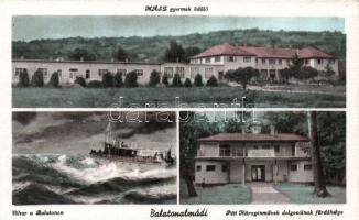 Balatonalmádi a Péti Nitrogénművek dolgozóinak fürdőhelyével és a MASZ gyermeküdülővel