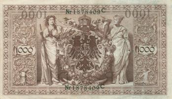 Német Birodalom / Császárság 1910. 1000M (10x) T:vegyes