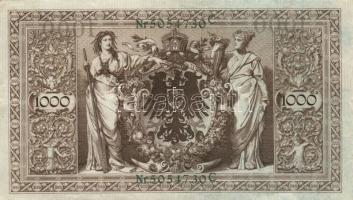 Német Birodalom / Császárság 1910. 1000M (10x) T:vegyes