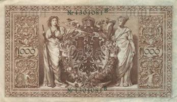 Német Birodalom / Császárság 1910. 1000M (10x) T:vegyes