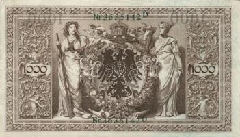 Német Birodalom / Császárság 1910. 1000M (10x) T:vegyes