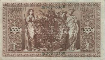 Német Birodalom / Császárság 1910. 1000M (10x) T:vegyes