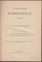 Krafft-Ebing Rikhárd: A törvényszéki elmekórtan tankönyve, Bp., 1891 MTA, Hornyánszky, félvászon kötésben, márványozott lapszélekkel, jó állapotban 485 p.