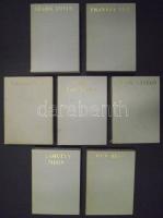 Életek és korok I-VII. minikönyv sorozat kiadói tékában Frankel Leó, Kun Béla, Kunfi Zsigmond, Landl...