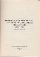 1968 Az Országos Mentőszolgálat Jubileumi Emlékülésének beszámolója 376p