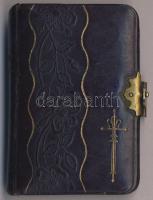 Gyöngyszemek imakönyvecske a legszükségesebb imákkal. Bp.-New York, Steinbrenner Ker. János , rézkapcsos, dombornyomott, aranyozott, egészbőr kötésben 6x8 cm
