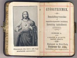 Gyöngyszemek imakönyvecske a legszükségesebb imákkal. Bp.-New York, Steinbrenner Ker. János , rézkap...