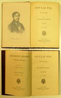 báró Kemény Zsigmond művei: Gyulai Pál I-II. (teljes), Beszélyek és regénytöredékek II., Bp., 1896 Franklin, egy acélmetszettel. Aranyozott gerincű, szép állapotú egészvászon kötésben