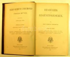 báró Kemény Zsigmond művei: Gyulai Pál I-II. (teljes), Beszélyek és regénytöredékek II., Bp., 1896 F...