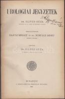Illyés Géza: Urológiai jegyzetek. Bp., 1921 Szent István Társulat, félvászon kötésben 58p.