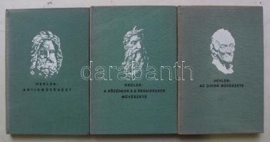 Hekler Antal: Antik művészet, A középkor s a renaissance művészete, Az újkor művészete. Bp., 1931-33...