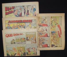 1937 Friss újság képregény és tréfamelléklete 4 db színes magazin