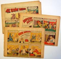1937 Friss újság képregény és tréfamelléklete 3 db színes magazin