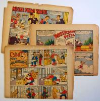 1937 Friss újság képregény és tréfamelléklete 4 db színes magazin vegyes minőségben
